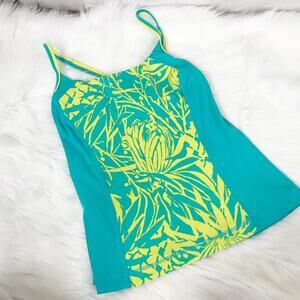 Lands’ End Tankini Swim Top Size 2